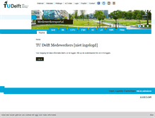 Tablet Screenshot of intranet.tudelft.nl