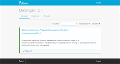 Desktop Screenshot of meldingen-ict.tudelft.nl