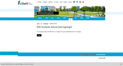 Desktop Screenshot of graduateschool.ide.tudelft.nl
