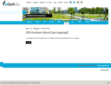 Tablet Screenshot of graduateschool.ide.tudelft.nl
