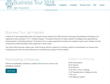 Tablet Screenshot of businesstour.ch.tudelft.nl