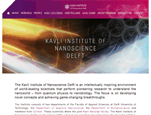 Tablet Screenshot of kavli.tudelft.nl