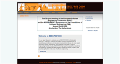 Desktop Screenshot of esec-fse-2009.ewi.tudelft.nl