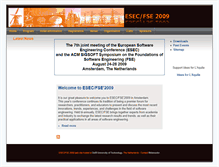 Tablet Screenshot of esec-fse-2009.ewi.tudelft.nl