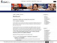 Tablet Screenshot of blackboard.weblog.tudelft.nl