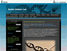 Tablet Screenshot of nynkedekkerlab.tudelft.nl