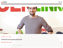 Tablet Screenshot of delta.tudelft.nl