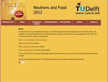 Tablet Screenshot of neutronfood.tudelft.nl