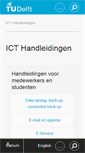 Mobile Screenshot of ictmanuals.tudelft.nl