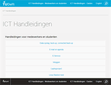 Tablet Screenshot of ictmanuals.tudelft.nl